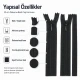 22 cm / 8.66 in Woven Tape Pocket Zipper for Bags, Cases and Organizers, Closed-End ZPG0022DKM