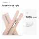 35 cm / 13.78 in #4.5 Open-End Jacket Zipper in Powder Pink with Nickel-Finish Metal Teeth