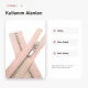35 cm / 13.78 in #4.5 Open-End Jacket Zipper in Powder Pink with Nickel-Finish Metal Teeth