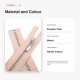 35 cm / 13.78 in #4.5 Open-End Jacket Zipper in Powder Pink with Nickel-Finish Metal Teeth