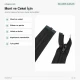 68 cm / 26.77 in #5 Nylon Open-End Separating Zipper for Jackets and Coats in Black