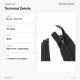 68 cm / 26.77 in #5 Nylon Open-End Separating Zipper for Jackets and Coats in Black