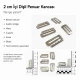 Hook Buckle 2 cm / 0.79 in Threaded Penuar Hook Y00013 suitable for bra production, swimwear, and various applications