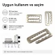 Hook Buckle 2 cm / 0.79 in Threaded Penuar Hook Y00013 suitable for bra production, swimwear, and various applications
