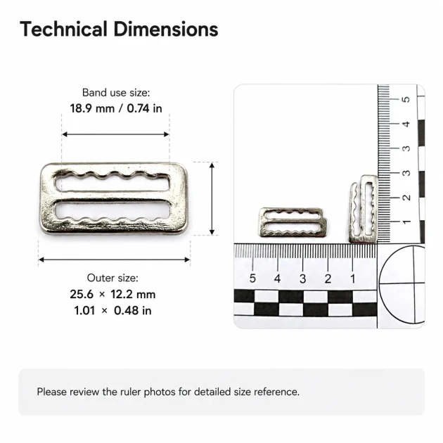 Hook Buckle 2 cm / 0.79 in Threaded Penuar Hook Y00013 suitable for bra production, swimwear, and various applications