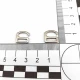 9,5 mm Sütyen Kancası - Metal Kopça Y00015