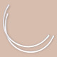 Nylon Coated 75 Size Bra Underwire 50 Pieces / Pack PIRN00075BLN