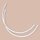 Nylon Coated 75 Size Bra Underwire 50 Pieces / Pack PIRN00075BLN