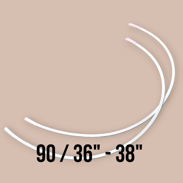 90 Size Nylon Covered Bra Underwire 50 Pcs / Pack PIRN00090BLN