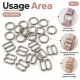 8 mm Zamak Bra Strap Slider and Ring 2-Piece Set PIR700008Z