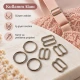 10 mm / 0.39 in Zamak Bra Strap Slider and Ring 2-Piece Set PIR700010Z