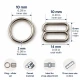 10 mm / 0.39 in Zamak Bra Strap Slider and Ring 2-Piece Set PIR700010Z