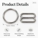 15 mm / 0.59 in Zamak Bra Strap Slider and Ring 2-Piece Set PIR700015Z