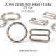 20 mm / 0.79 in Zamak Bra Strap Slider and Ring 2-Piece Set PIR700020Z