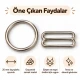 25 mm / 0.98 in Zamak Bra Strap Slider and Ring 2-Piece Set PIR700025Z