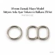 10 mm / 0.39 in Zamak Mayo Model Double-Loop Bra Strap Slider and Ring 2-Piece Set PIR701010Z