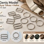 20 mm / 0.79 in Zamak Wide-Body Bra Strap Slider and Ring 2-Piece Set PIR702020Z