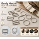 20 mm / 0.79 in Zamak Wide-Body Bra Strap Slider and Ring 2-Piece Set PIR702020Z