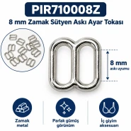 8 mm / 0.31 in Zamak Bra Strap Slider PIR710008Z