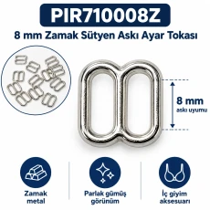 8 mm Zamak Bra Strap Slider PIR710008Z