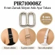 8 mm Zamak Bra Strap Slider PIR710008Z