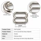 8 mm Zamak Bra Strap Slider PIR710008Z