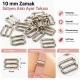 10 mm / 0.39 in Zamak Bra Strap Slider PIR710010Z