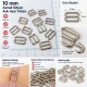 10 mm / 0.39 in Zamak Bra Strap Slider PIR710010Z