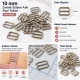 10 mm / 0.39 in Zamak Bra Strap Slider PIR710010Z