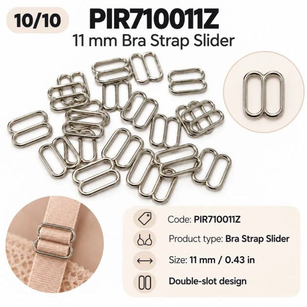 11 mm Zamak Sütyen Askı Ayar Tokası PIR710011Z
