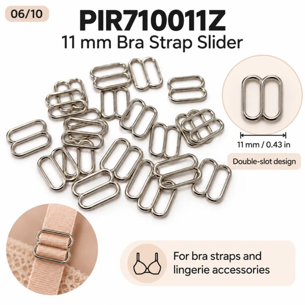 11 mm Zamak Sütyen Askı Ayar Tokası PIR710011Z