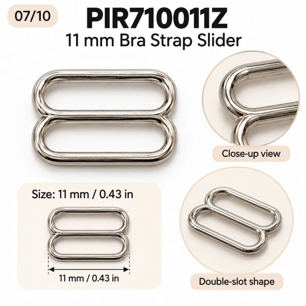 11 mm Zamak Sütyen Askı Ayar Tokası PIR710011Z
