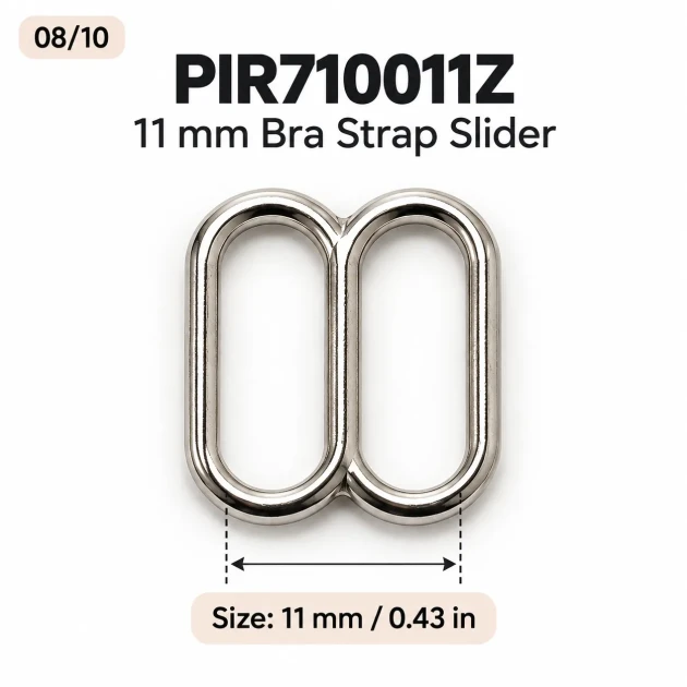 11 mm Zamak Sütyen Askı Ayar Tokası PIR710011Z