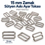 15 mm / 0.59 in Zamak Bra Strap Slider PIR710015Z