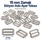 15 mm / 0.59 in Zamak Bra Strap Slider PIR710015Z