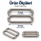 15 mm / 0.59 in Zamak Bra Strap Slider PIR710015Z