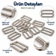 15 mm / 0.59 in Zamak Bra Strap Slider PIR710015Z
