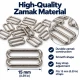 15 mm / 0.59 in Zamak Bra Strap Slider PIR710015Z