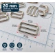 20 mm / 0.79 in Zamak Bra Strap Slider PIR710020Z