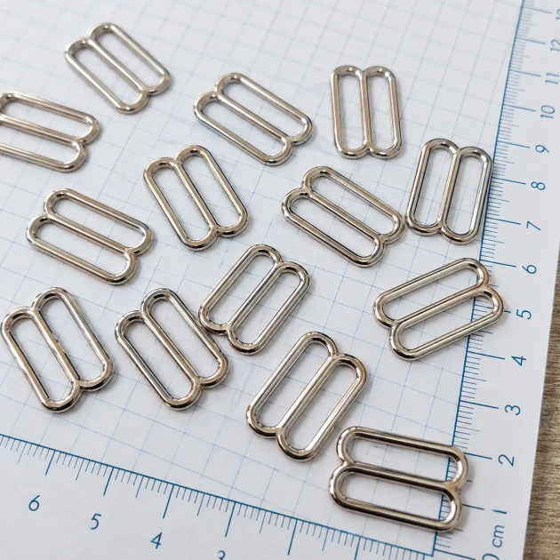20 mm / 0.79 in Zamak Bra Strap Slider PIR710020Z