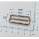 20 mm / 0.79 in Zamak Bra Strap Slider PIR710020Z