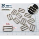 20 mm / 0.79 in Zamak Bra Strap Slider PIR710020Z