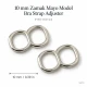10 mm / 0.39 in Zamak Mayo Model Double-Loop Bra Strap Slider PIR711010Z