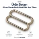 20 mm / 0.79 in Zamak Wide-Body Bra Strap Slider PIR712020Z