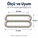25 mm / 0.98 in Zamak Wide-Body Bra Strap Slider PIR712025Z