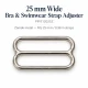 25 mm / 0.98 in Zamak Wide-Body Bra Strap Slider PIR712025Z