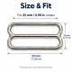 25 mm / 0.98 in Zamak Wide-Body Bra Strap Slider PIR712025Z