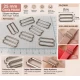 25 mm / 0.98 in Zamak Wide-Body Bra Strap Slider PIR712025Z