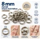8 mm Zamak Bra Strap Ring PIR720008Z