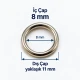 8 mm Zamak Bra Strap Ring PIR720008Z